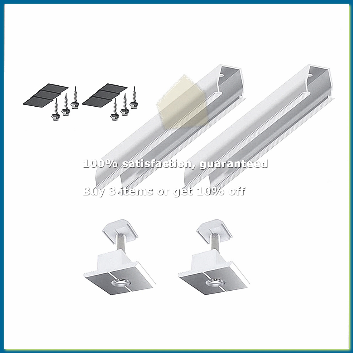 Solar Panel - Solar Panel Mount Bracket Rails Clamp