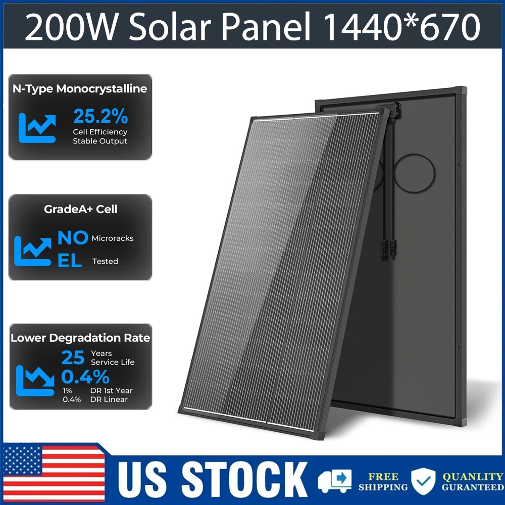 Solar Panel 200W - AeternaSol 400W 200W Solar Panel 18V
