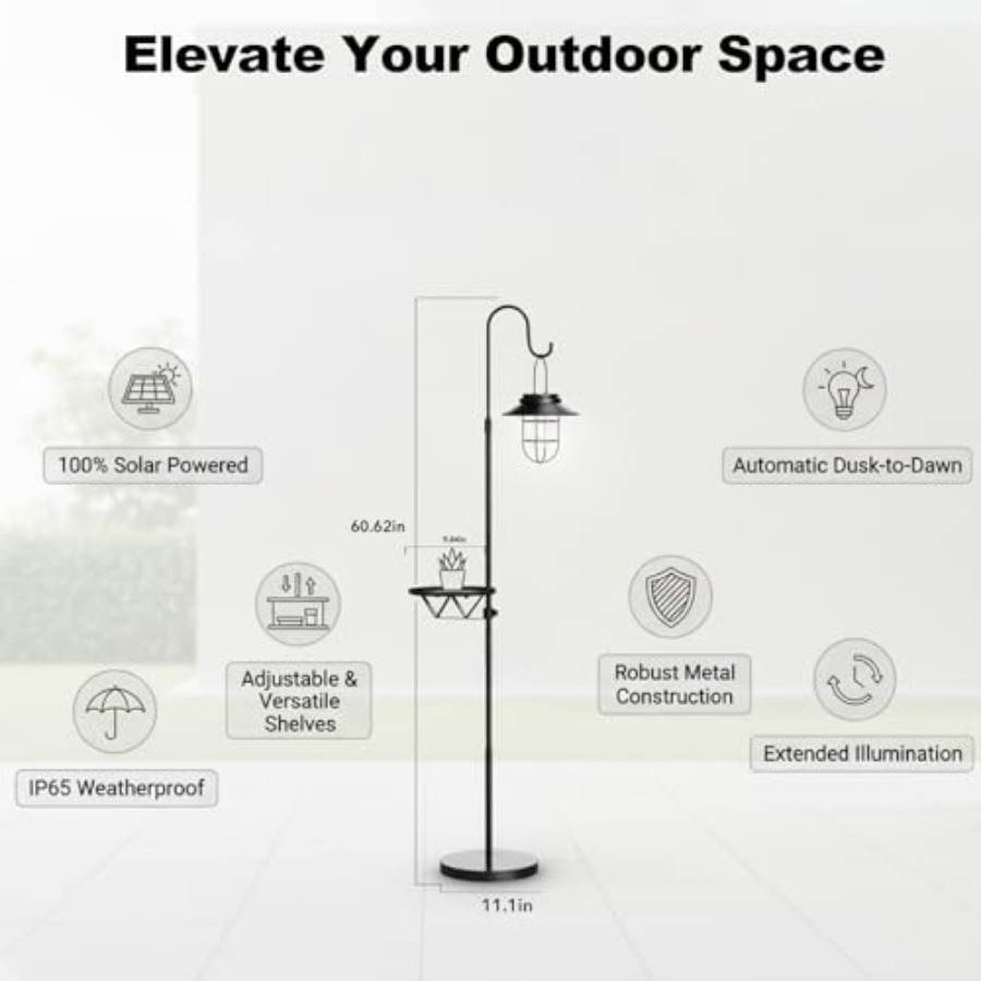 Solar Floor Lamp with Table, 6 - đánh giá và giá Solar Lamp