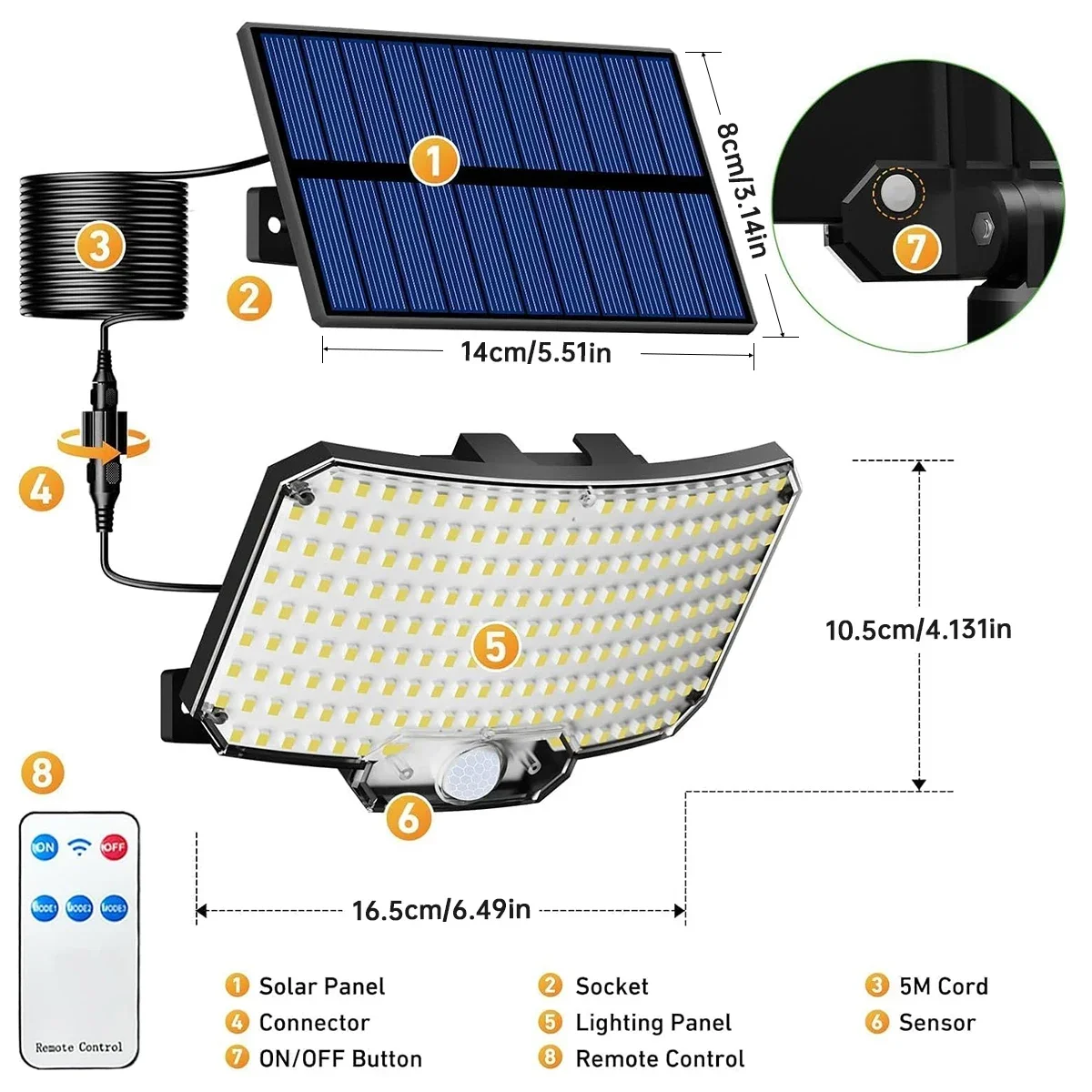 234LED Solar Outdoor Lights Mo - đánh giá và giá Solar Lamp