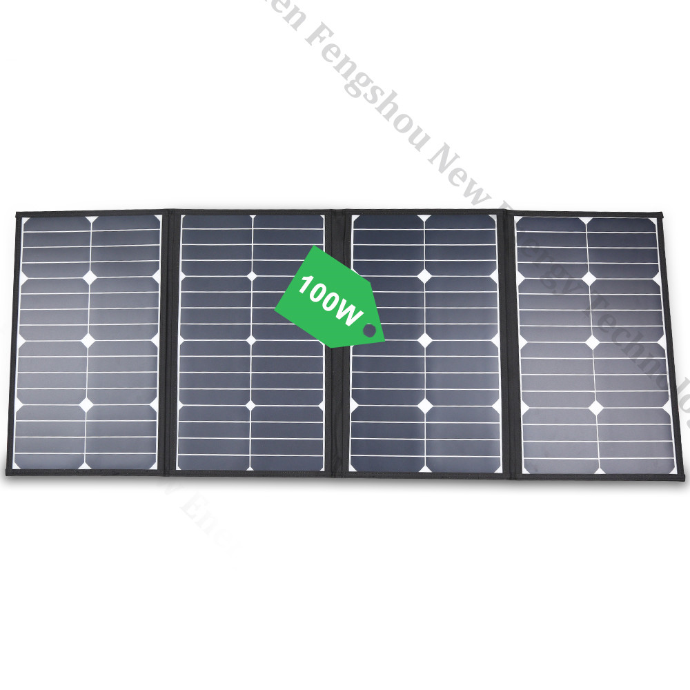 Portable 100 Watt Folding Sola - đánh giá và giá Charge Controller Solar