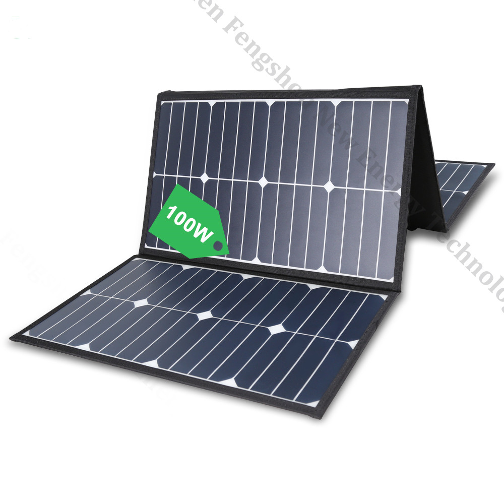 Portable 100 Watt Folding Sola - đánh giá và giá Charge Controller Solar