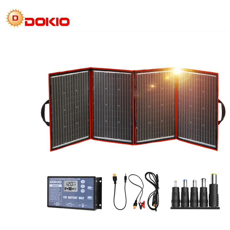 Dokio Brand Flexible Foldable  - đánh giá và giá Solar Panel 200W