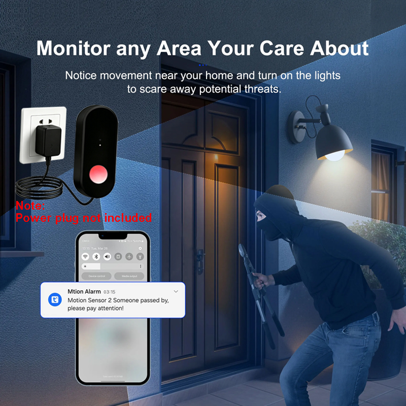 Tuya WiFi PIR Motion Sensor Hu - đánh giá và giá Energy Monitor Meter