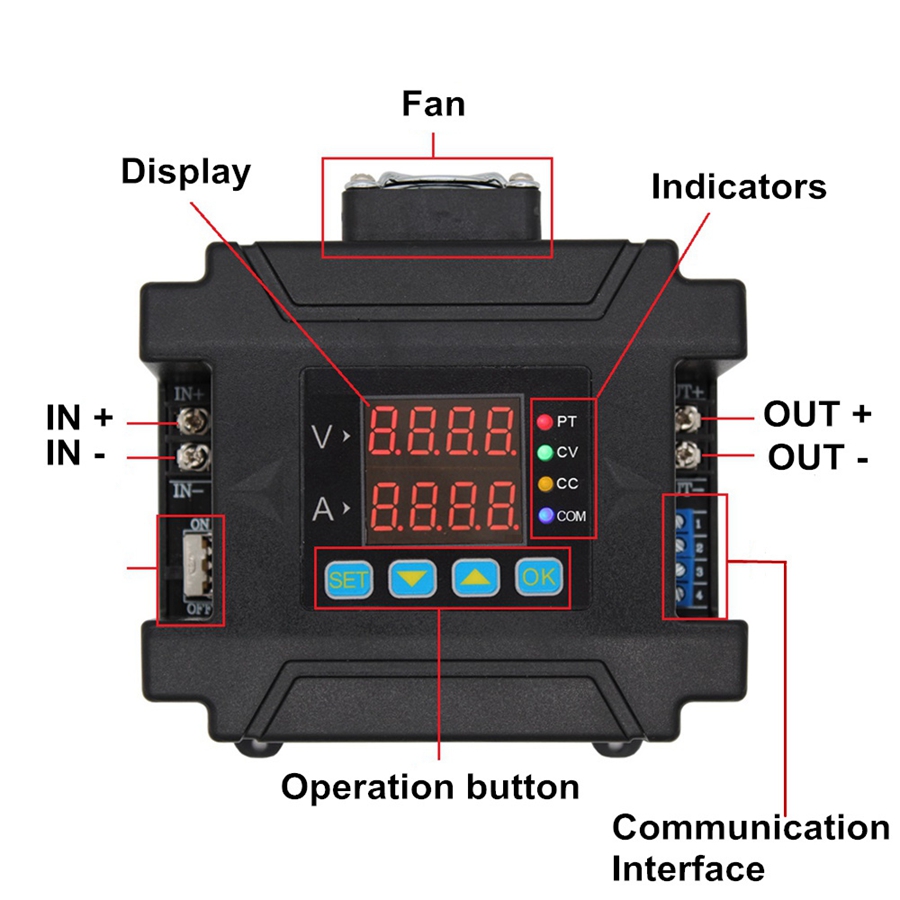 DPM8650-485RF 60V 50A Remote C - đánh giá và giá Charge Controller Solar
