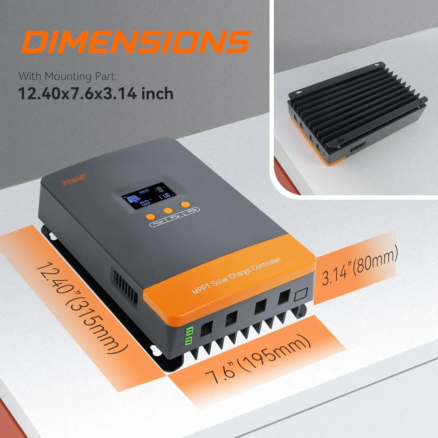 PowMr Hot Sale 12V 24V 48V Bat - đánh giá và giá Charge Controller Solar