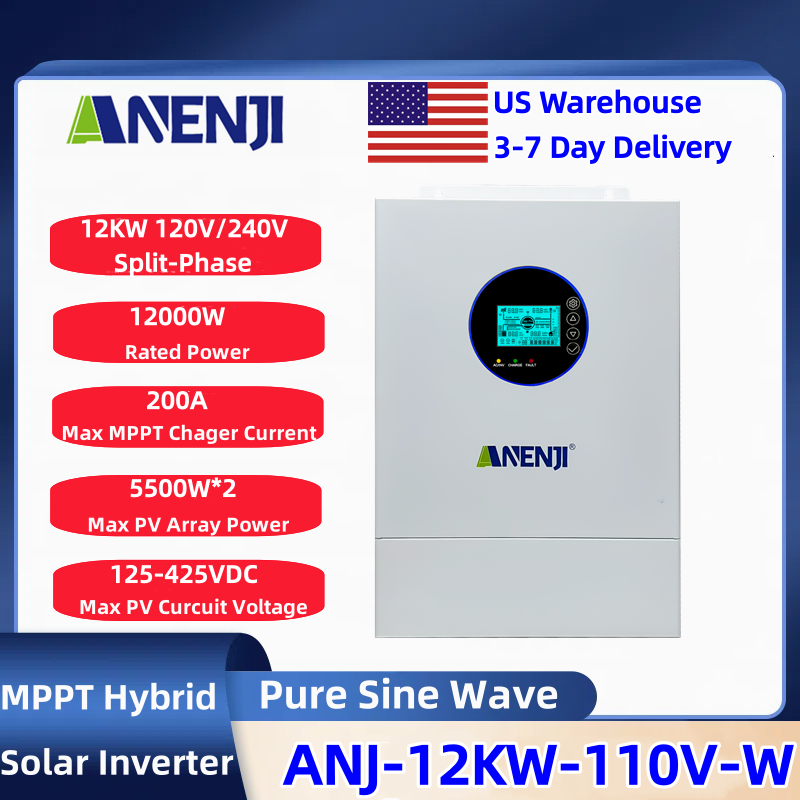 ANENJI Split-phase 120V/240V 1 - đánh giá và giá Charge Controller Solar