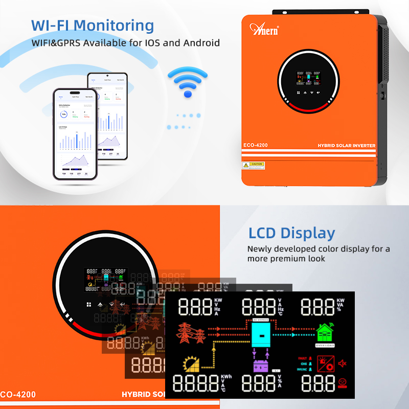 Solar Off Grid Inverter Hybrid - đánh giá và giá Charge Controller Solar
