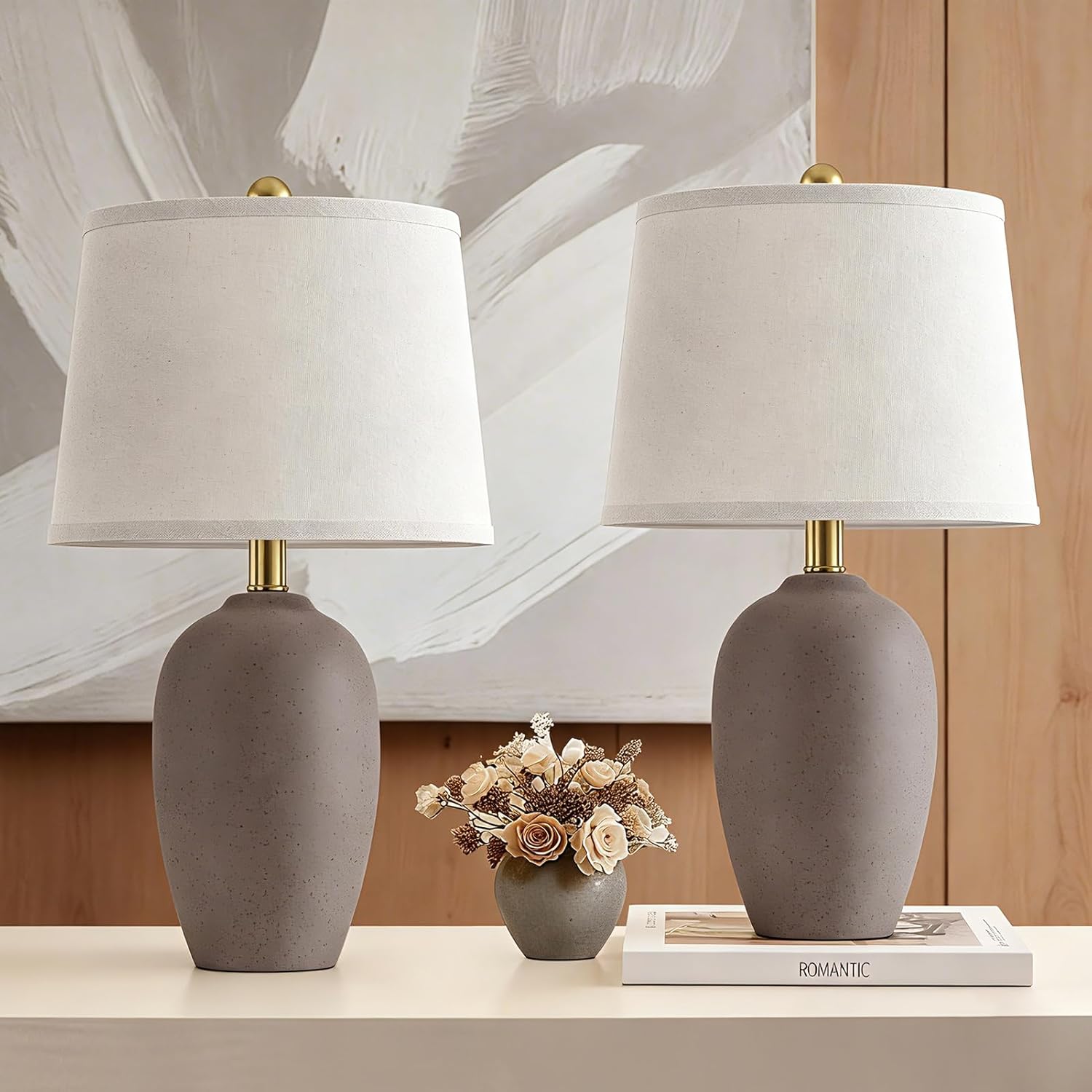 Set of 2 Farmhouse Ceramic Sma - đánh giá và giá Solar Lamp