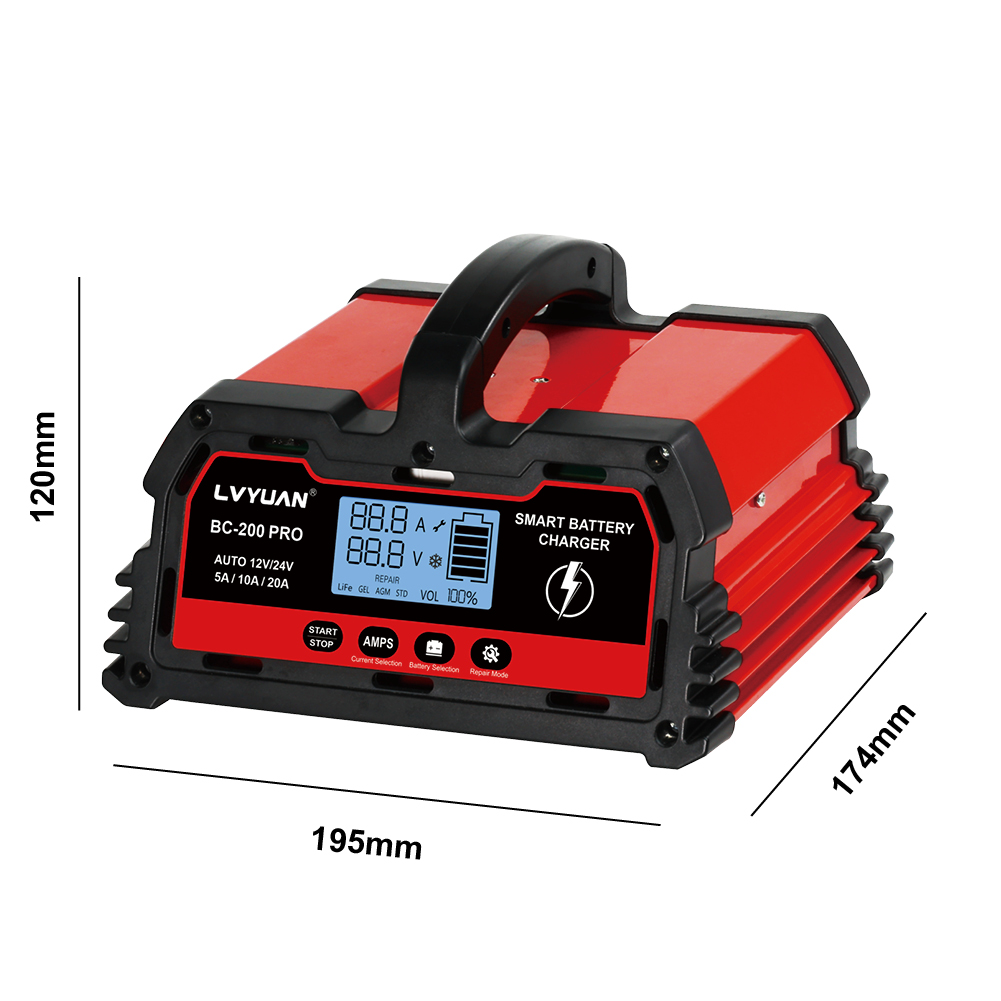 20A Smart Fast Battery Charger - đánh giá và giá Lithium Battery 12V