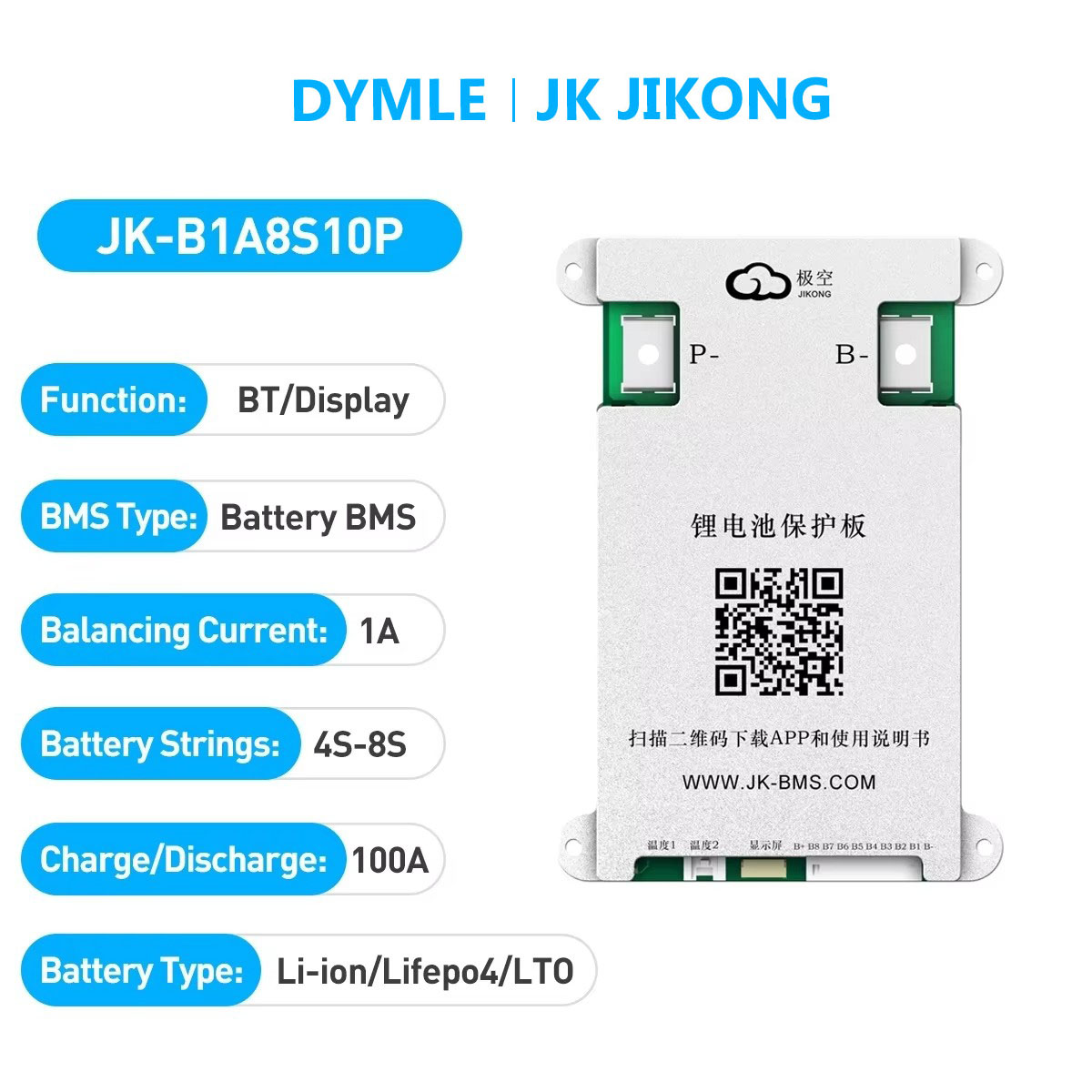 JK JIKONG B1A8S10P Smart Activ - đánh giá và giá Lithium Battery 12V