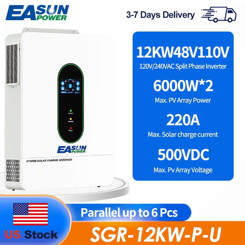 EASUN US 12KW 12000W Split Pha - đánh giá và giá Charge Controller Solar