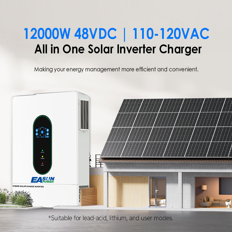 EASUN US 12KW 12000W Split Pha - đánh giá và giá Charge Controller Solar