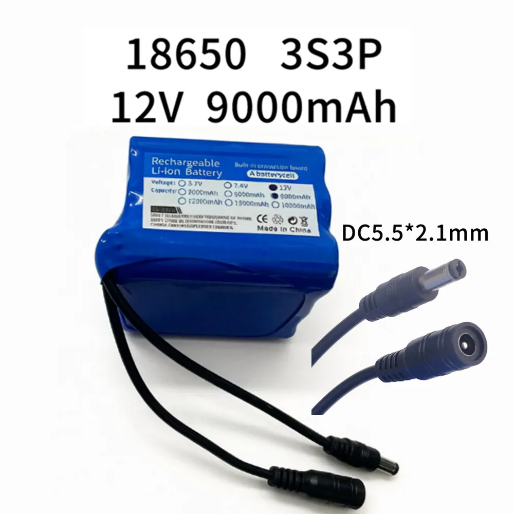 12V 9000mAh 3S3P lithium-ion b - đánh giá và giá Lithium Battery 12V