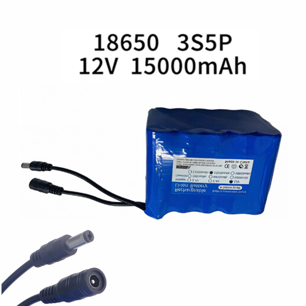 Fishing Battery 12v 3S5P 15Ah  - đánh giá và giá Lithium Battery 12V