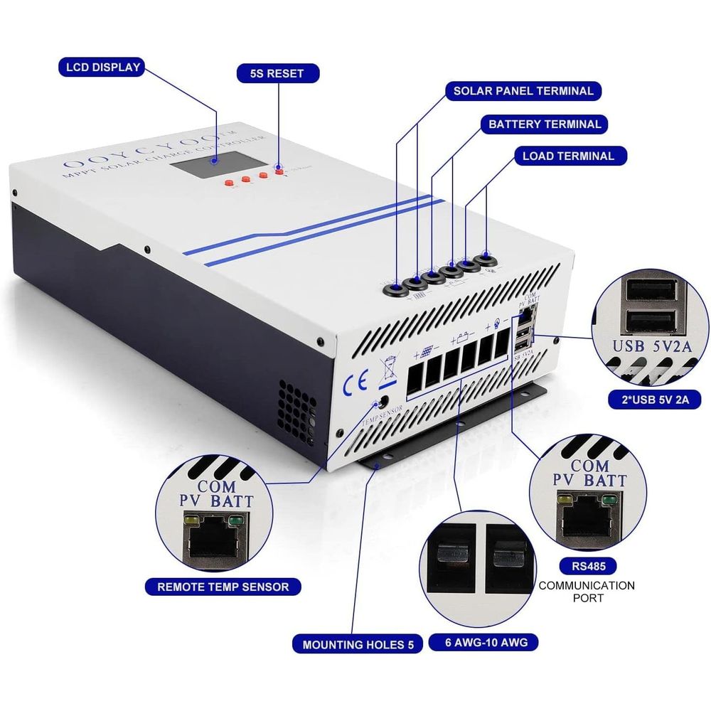 100 Amp MPPT Solar Charge Cont - đánh giá và giá Charge Controller Solar