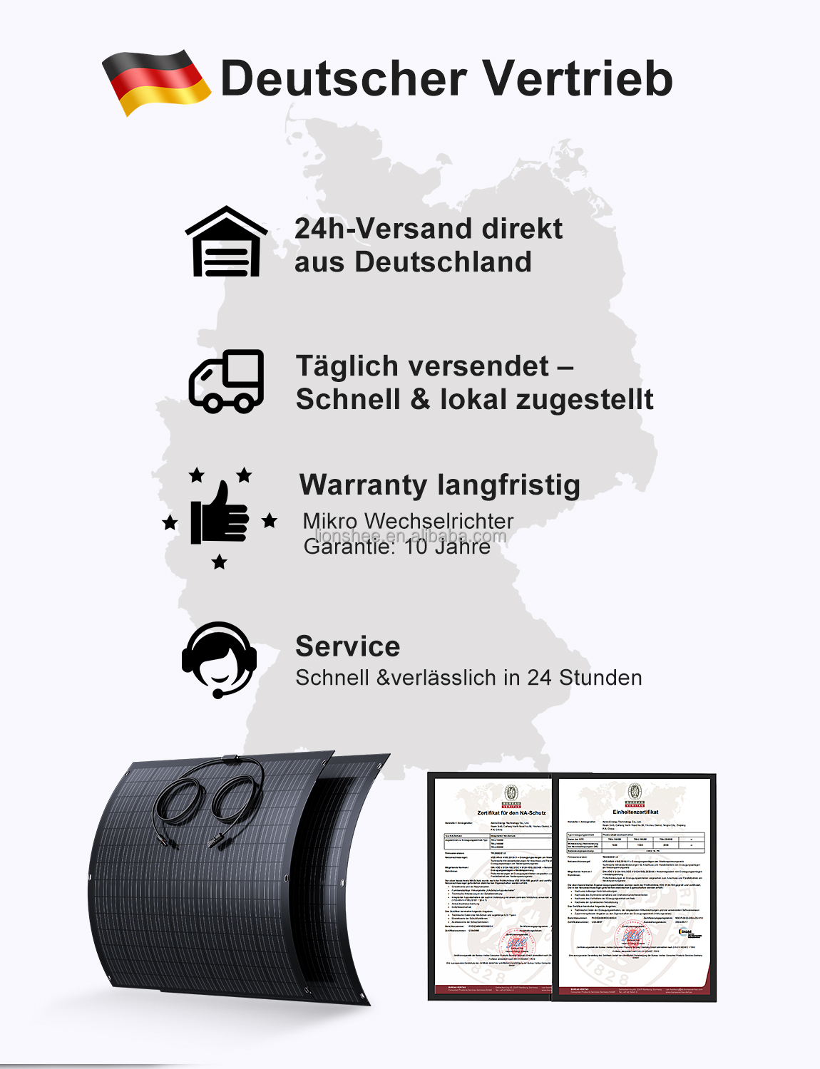 China Germany Factory Wholesal - đánh giá và giá Solar Panel 200W